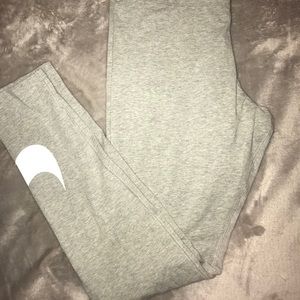 NWT Grey Nike Logo Leggings